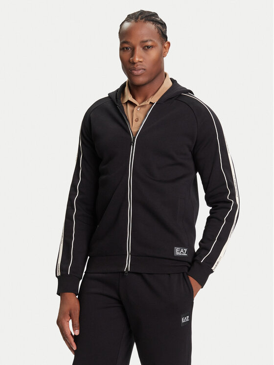 EA7 Emporio Armani Суитшърт 7M000973 AF10377 UC001 Черен Regular Fit цвят на ниска цена