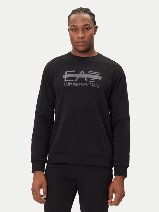 EA7 Emporio Armani Суитшърт 7M001122 AF12473 UC001 Черен Modern Fit цвят на ниска цена