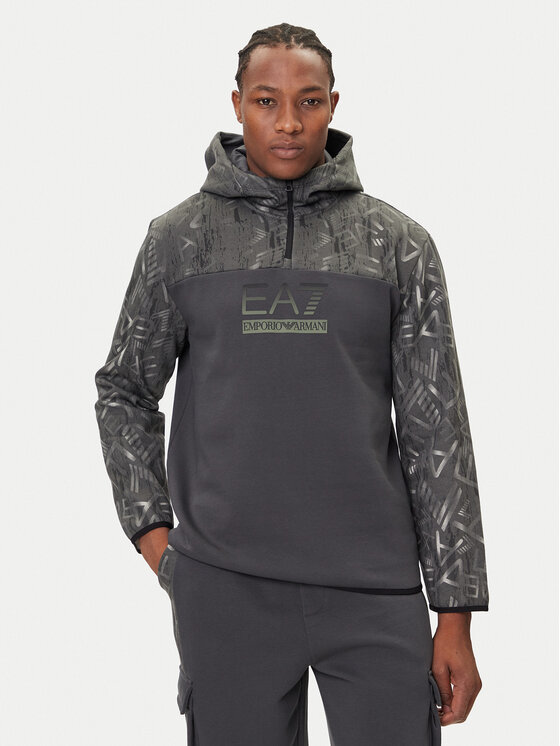 EA7 Emporio Armani Суитшърт 7M001131 AF16549 U8117 Сив Regular Fit цвят на ниска цена
