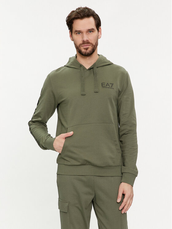 EA7 Emporio Armani Суитшърт 8NPM18 PJ05Z 1846 Зелен Regular Fit цвят на ниска цена