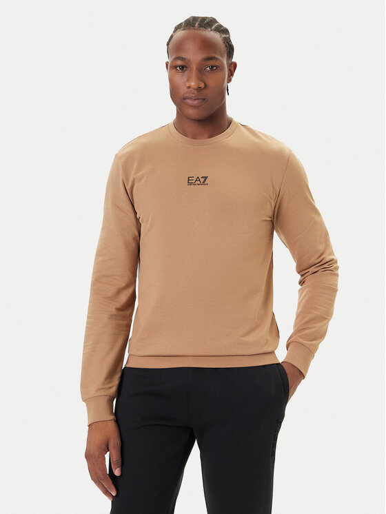 EA7 Emporio Armani Суитшърт 8NPM30 PJVRZ U6171 Бежов Regular Fit цвят на ниска цена