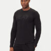 EA7 Emporio Armani Тениска с дълъг ръкав 7M000900 AF10373 UC001 Черен Regular Fit цвят на ниска цена