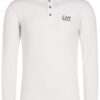 EA7 Emporio Armani Тениска с яка и копчета 8NPF05 PJM5Z 1100 Бял Regular Fit цвят на ниска цена