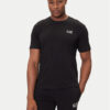 EA7 Emporio Armani Тишърт 7M000567 AF10375 MC001 Черен Regular Fit цвят на ниска цена