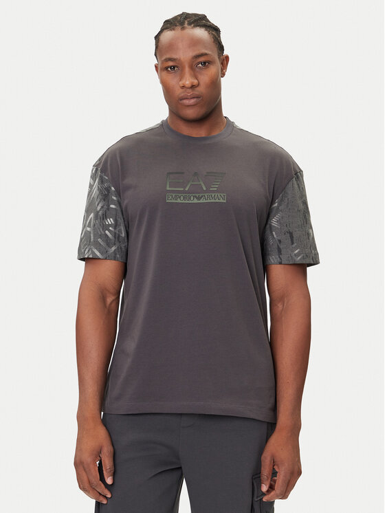 EA7 Emporio Armani Тишърт 7M001130 AF16548 U8117 Сив Regular Fit цвят на ниска цена
