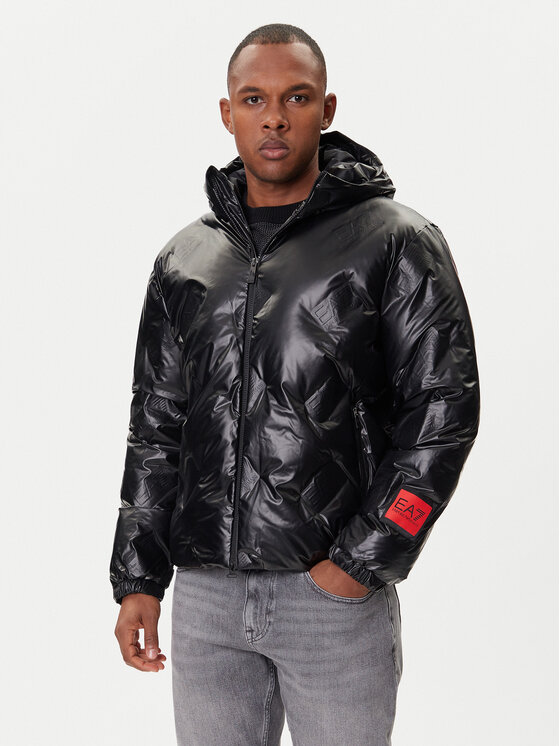 EA7 Emporio Armani Яке от имитация на кожа 7M001860 AF22699 UC001 Черен Regular Fit цвят на ниска цена