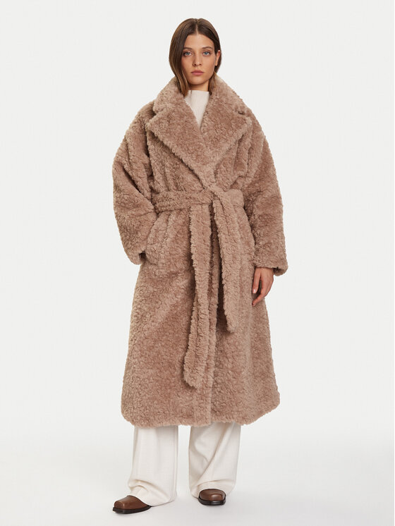 Eleh Кожух EFW250251 Бежов Regular Fit цвят на ниска цена