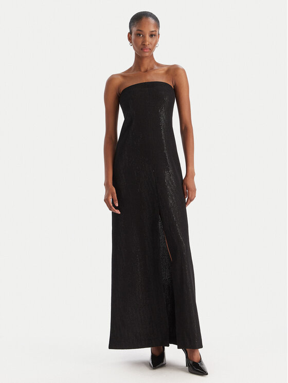 Eleh Официална рокля EFW250295 Черен Regular Fit цвят на ниска цена