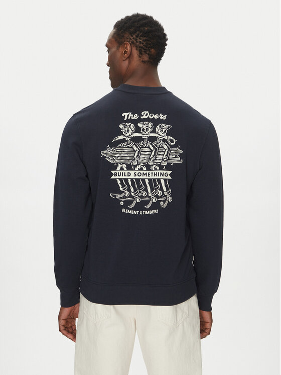 Element Суитшърт ELYSF00282 Тъмносин Regular Fit цвят на ниска цена