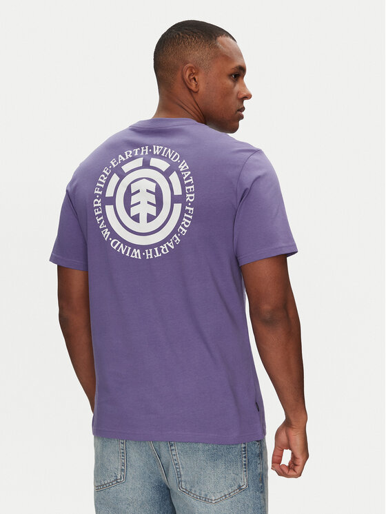 Element Тишърт ELYZT00490 Виолетов Regular Fit цвят на ниска цена