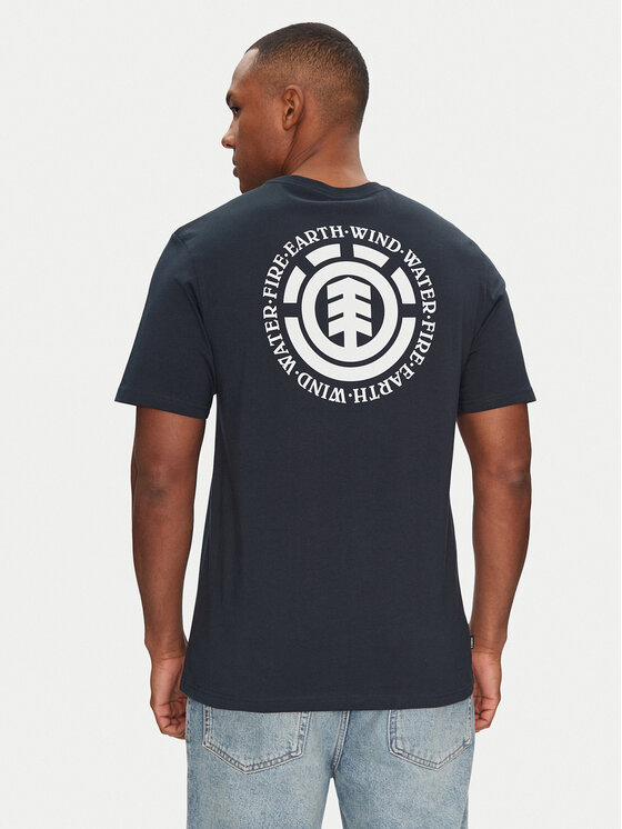 Element Тишърт ELYZT00490 Тъмносин Regular Fit цвят на ниска цена