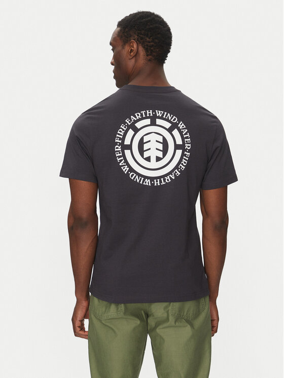 Element Тишърт ELYZT00490 Черен Regular Fit цвят на ниска цена