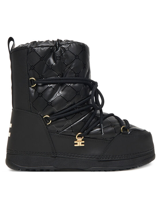 Elisabetta Franchi Апрески Snow Boot F4A6-E0457-1860930 D Черен цвят на ниска цена