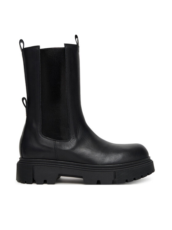 Elisabetta Franchi Боти Chelsea Boot F4A5-E0416-1251 D Черен цвят на ниска цена