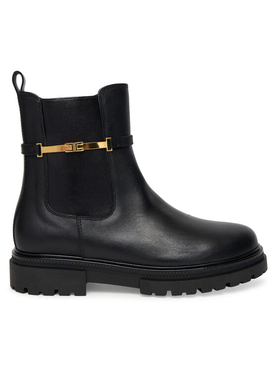 Elisabetta Franchi Боти Chelsea Bot F4A5-E0441-1251 S Черен цвят на ниска цена