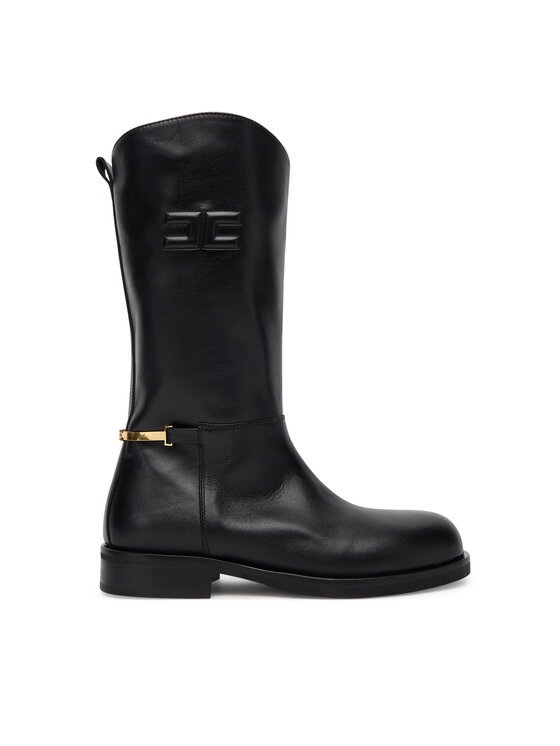 Elisabetta Franchi Ботуши F4-A6E-0449 Черен цвят на ниска цена