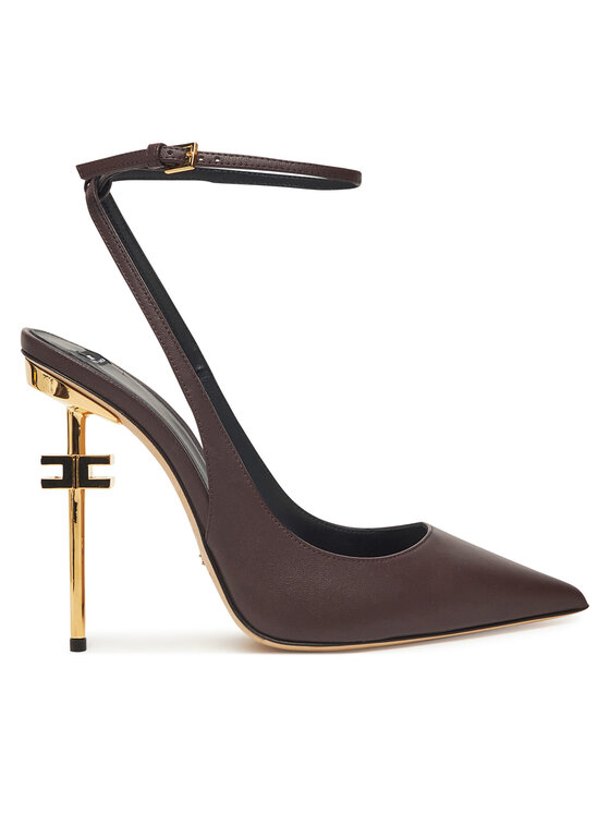 Elisabetta Franchi Обувки на ток SA-26B-51E2 Кафяв цвят на ниска цена