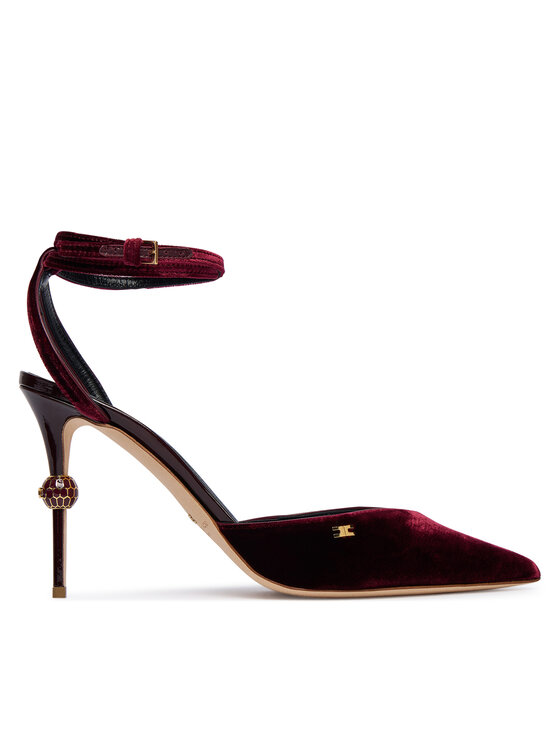 Elisabetta Franchi Обувки на ток SA-74L-57E2-EA4 Бордо цвят на ниска цена