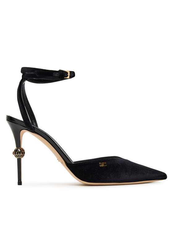 Elisabetta Franchi Обувки на ток SA-74L-57E2-V640 Черен цвят на ниска цена