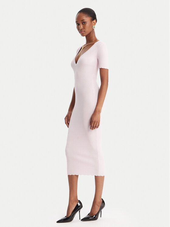 Elisabetta Franchi Плетена рокля AM-53S-51E2 Розов Slim Fit цвят на ниска цена