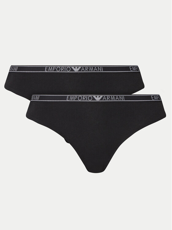 Emporio Armani Underwear Комплект бразилски бикини 164752 4F223 00020 Черен цвят на ниска цена