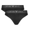 Emporio Armani Underwear Комплект бразилски бикини EW000406 AF10881 MC005 Черен цвят на ниска цена