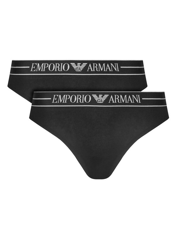Emporio Armani Underwear Комплект бразилски бикини EW000406 AF10881 MC005 Черен цвят на ниска цена