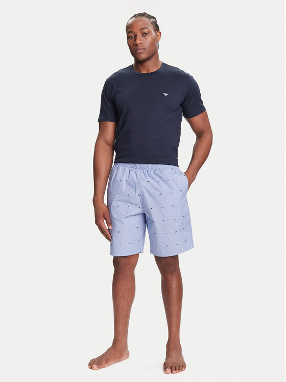 Emporio Armani Underwear Пижама EM000649 AF18543 MB352 Тъмносин Regular Fit цвят на ниска цена