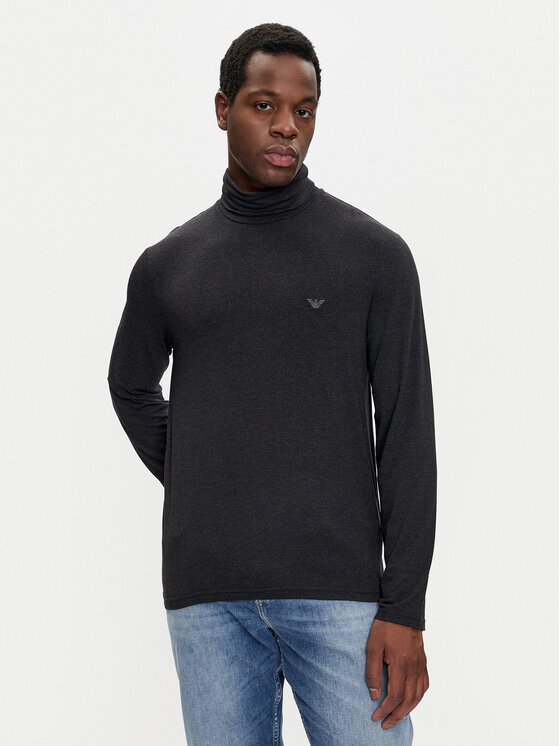 Emporio Armani Underwear Поло 112066 4F584 00020 Черен Slim Fit цвят на ниска цена