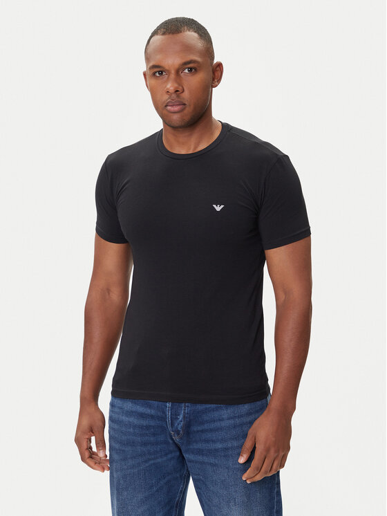 Emporio Armani Underwear Тишърт EM000379 AF14133 UC001 Черен Fitted Fit цвят на ниска цена