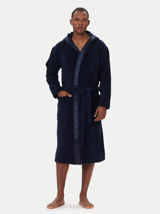 Emporio Armani Underwear Халат EM002255 AF14986 UB102 Тъмносин цвят на ниска цена