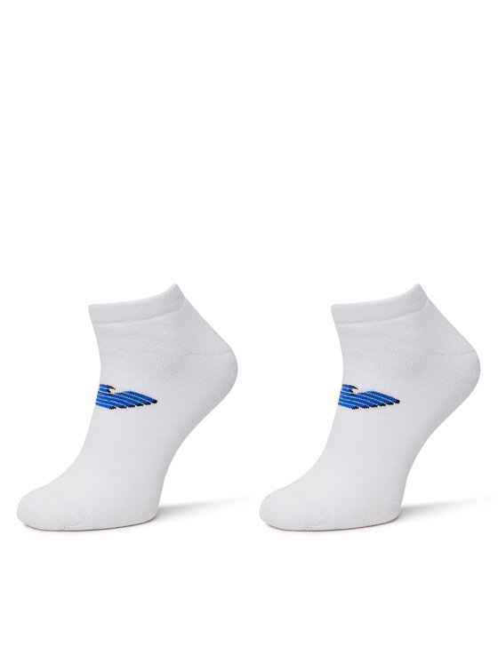 Emporio Armani Къси чорапи EM000538 AF12299 M0082 Бял цвят на ниска цена