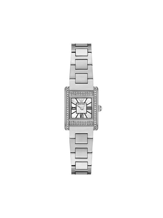 Emporio Armani Часовник Mini Genni AR11662 Сребрист цвят на ниска цена