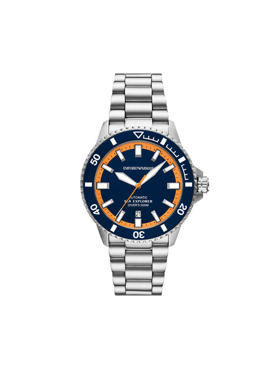 Emporio Armani Часовник Sea Explorer AR60090 Сребрист цвят на ниска цена