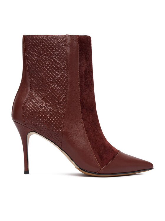 Eva Minge Боти EO-DELLA-GLC9036-5.5-888 Бордо цвят на ниска цена