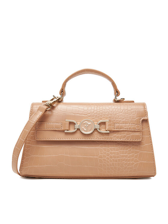 Eva Minge Дамска чанта EO-AMANDA-KY160-1 Бежов цвят на ниска цена