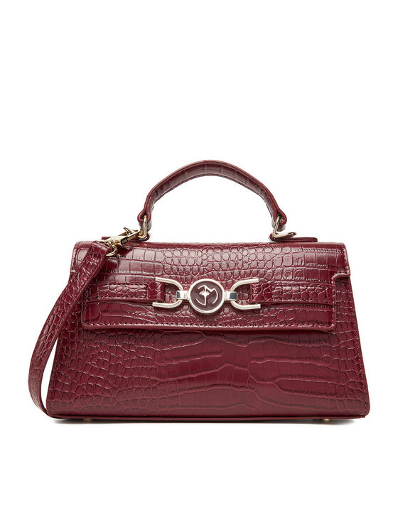 Eva Minge Дамска чанта EO-AMANDA-KY160-1 Бордо цвят на ниска цена