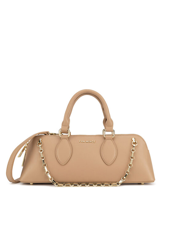 Eva Minge Дамска чанта OJ-82756 Бежов цвят на ниска цена