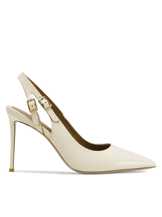 Eva Minge Обувки на ток ABELE-959P-519 Екрю цвят на ниска цена