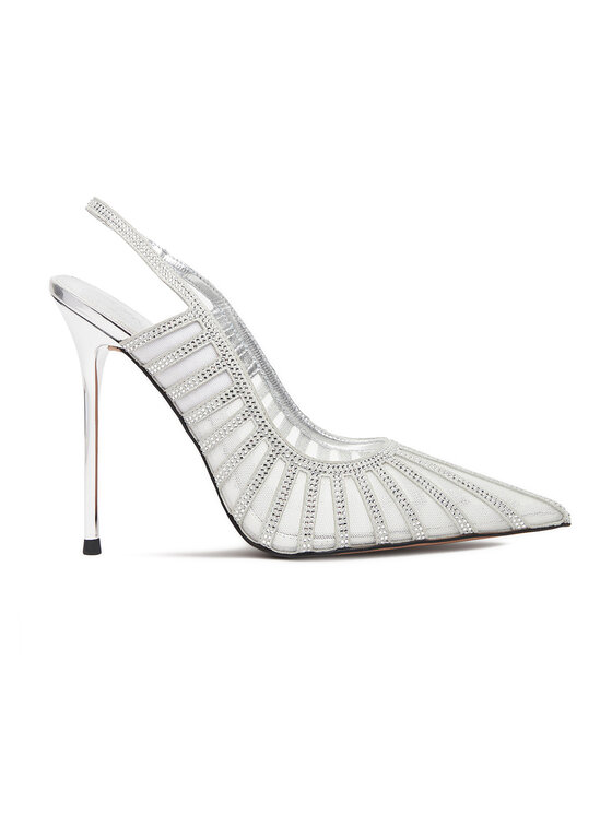 Eva Minge Обувки на ток EO-AVA-E373-70H-C183Y1 Сребрист цвят на ниска цена