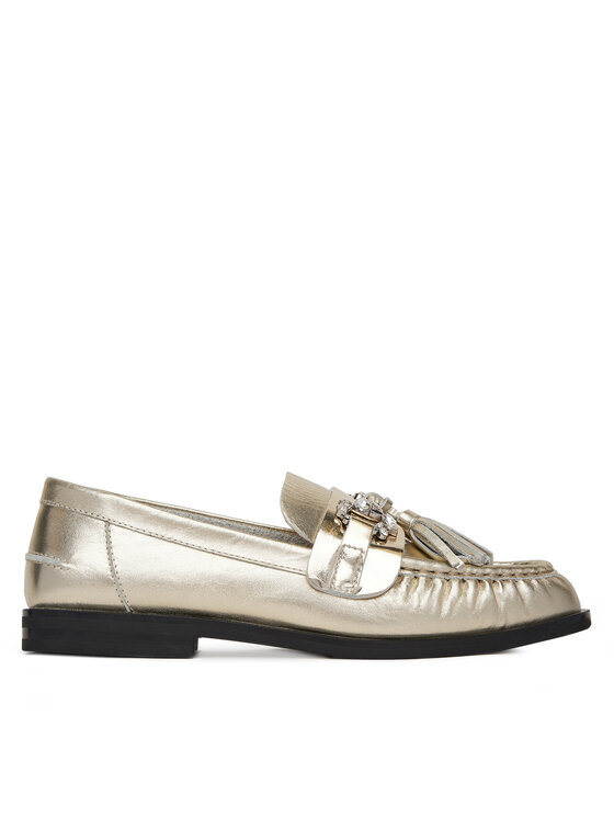 Eva Minge лоуфъри с дебела подметка PETUNIA-V1792-335-1 Златист цвят на ниска цена