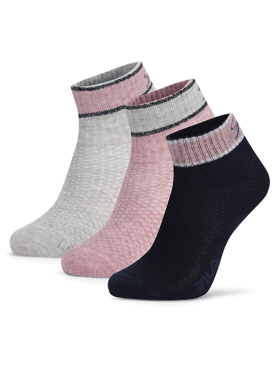 Fila Къси чорапи F8206-AW24 (3-pack) Розов цвят на ниска цена