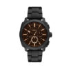 Fossil Часовник Machine Chronograph FS6097 Черен цвят на ниска цена