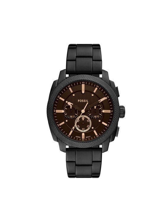 Fossil Часовник Machine Chronograph FS6097 Черен цвят на ниска цена