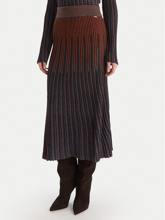 Fracomina Миди пола FS25WG4002K558Q7 Цветен Regular Fit цвят на ниска цена