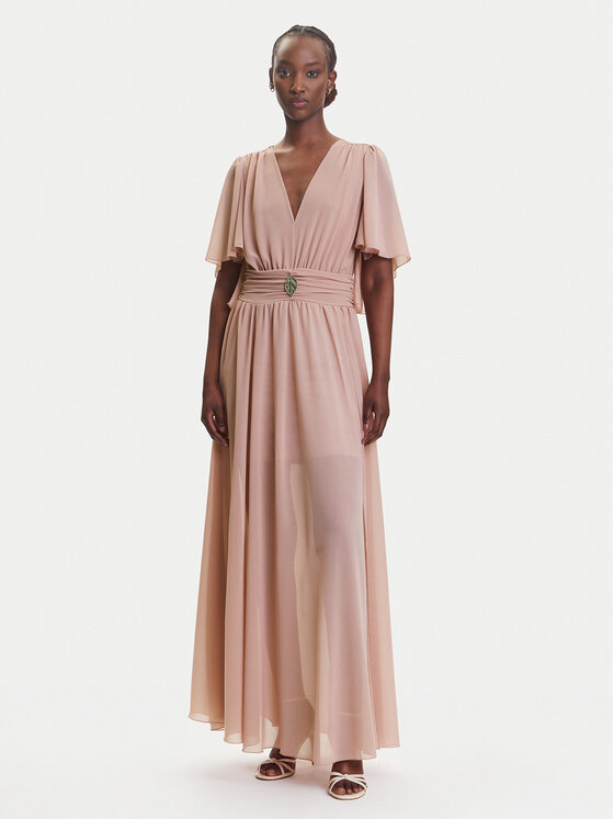 Fracomina Официална рокля FQ25SD3011W41201 Розов Regular Fit цвят на ниска цена