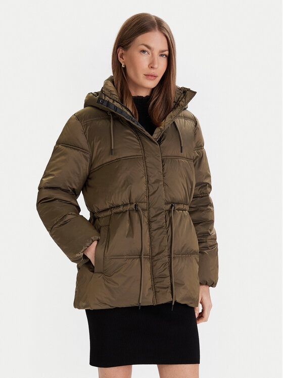 French Connection Зимно яке Kendra 70ZAB Каки Regular Fit цвят на ниска цена