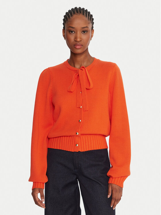 French Connection Кардиган 78ZCW Оранжев Regular Fit цвят на ниска цена