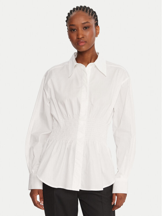 French Connection Риза 72ZDP Бял Regular Fit цвят на ниска цена