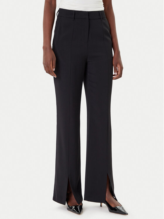 French Connection Текстилни панталони 74ZAC Черен Regular Fit цвят на ниска цена